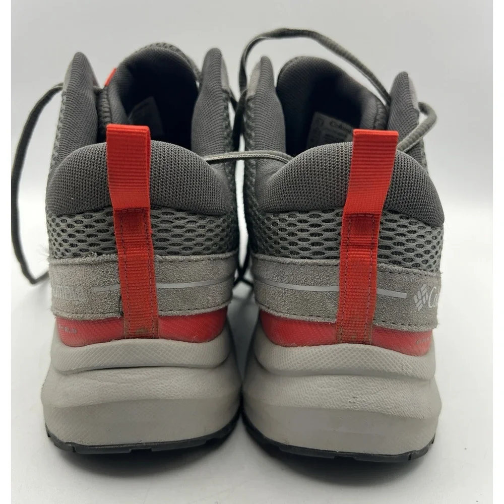 Columbia Trailstorm Mid Hiking Shoes Mens 11.5 Gray Red Omni Grip Boots